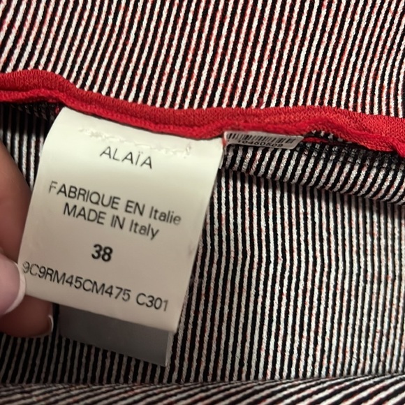 Alaia Mon Coeuxx est a papa Red Knit Fit Flare Dress - Picture 10 of 11